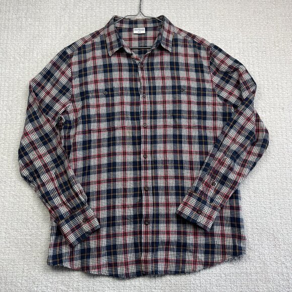 Wind River Mens Medium Long Sleeve Flannel Red / Blue Plaid Lumberjack Outdoor - Picture 1 of 12